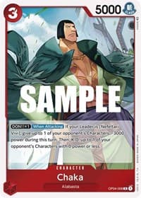 Chaka - Kingdoms of Intrigue - One Piece Card Game card