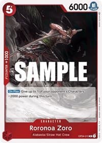 Roronoa Zoro - Kingdoms of Intrigue - One Piece Card Game card