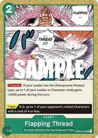 Flapping Thread - Kingdoms of Intrigue - One Piece Card Game card