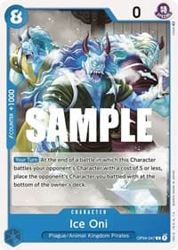Ice Oni - Kingdoms of Intrigue - One Piece Card Game card