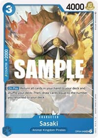 Sasaki - Kingdoms of Intrigue - One Piece Card Game card