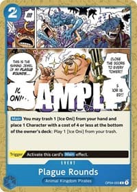 Plague Rounds - Kingdoms of Intrigue - One Piece Card Game card