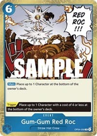 Gum-Gum Red Roc - Kingdoms of Intrigue - One Piece Card Game card