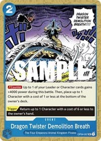 Dragon Twister Demolition Breath - Kingdoms of Intrigue - One Piece Card Game card