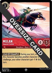 Mulan - Imperial Soldier (Oversized) - The First Chapter - Disney Lorcana card