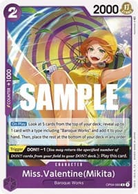 Miss.Valentine(Mikita) - Kingdoms of Intrigue - One Piece Card Game card