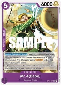 Mr.4 (Babe) - Kingdoms of Intrigue - One Piece Card Game card