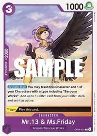 Mr.13 & Ms.Friday - Kingdoms of Intrigue - One Piece Card Game card