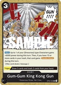 Gum-Gum King Kong Gun - Kingdoms of Intrigue - One Piece Card Game card