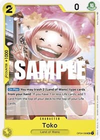Toko - Kingdoms of Intrigue - One Piece Card Game card