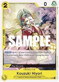 Kouzuki Hiyori - Kingdoms of Intrigue - One Piece Card Game card