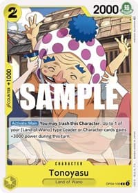 Tonoyasu - Kingdoms of Intrigue - One Piece Card Game card