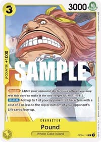 Pound - Kingdoms of Intrigue - One Piece Card Game card