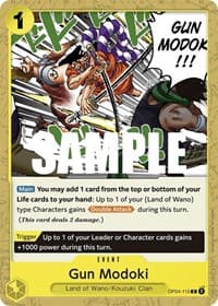 Gun Modoki - Kingdoms of Intrigue - One Piece Card Game card