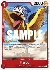 Karoo - Kingdoms of Intrigue Pre-Release Cards - One Piece Card Game card