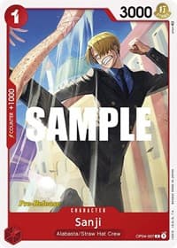 Sanji (007) - Kingdoms of Intrigue Pre-Release Cards - One Piece Card Game card