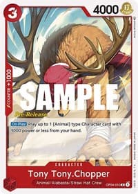 Tony Tony.Chopper - Kingdoms of Intrigue Pre-Release Cards - One Piece Card Game card