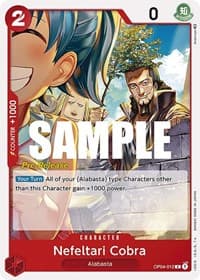 Nefeltari Cobra - Kingdoms of Intrigue Pre-Release Cards - One Piece Card Game card