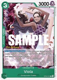 Viola - Kingdoms of Intrigue Pre-Release Cards - One Piece Card Game card