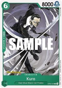 Kuro - Kingdoms of Intrigue Pre-Release Cards - One Piece Card Game card