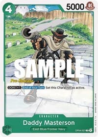Daddy Masterson - Kingdoms of Intrigue Pre-Release Cards - One Piece Card Game card