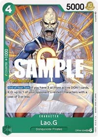 Lao.G - Kingdoms of Intrigue Pre-Release Cards - One Piece Card Game card