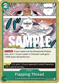 Flapping Thread - Kingdoms of Intrigue Pre-Release Cards - One Piece Card Game card