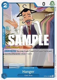 Hanger - Kingdoms of Intrigue Pre-Release Cards - One Piece Card Game card