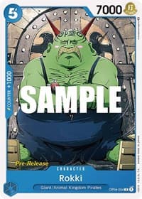 Rokki - Kingdoms of Intrigue Pre-Release Cards - One Piece Card Game card