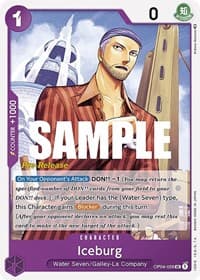 Iceburg - Kingdoms of Intrigue Pre-Release Cards - One Piece Card Game card