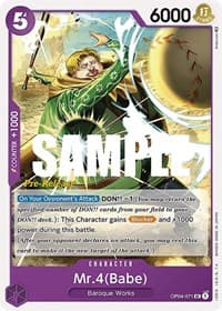 Mr.4 (Babe) - Kingdoms of Intrigue Pre-Release Cards - One Piece Card Game card