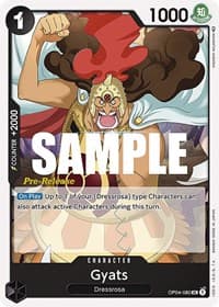 Gyats - Kingdoms of Intrigue Pre-Release Cards - One Piece Card Game card
