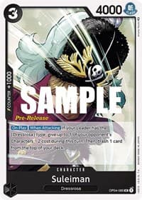 Suleiman - Kingdoms of Intrigue Pre-Release Cards - One Piece Card Game card