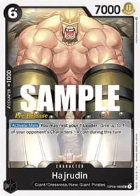 Hajrudin - Kingdoms of Intrigue Pre-Release Cards - One Piece Card Game card
