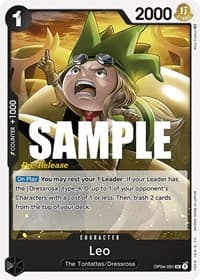 Leo - Kingdoms of Intrigue Pre-Release Cards - One Piece Card Game card