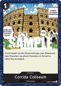 Corrida Coliseum - Kingdoms of Intrigue Pre-Release Cards - One Piece Card Game card