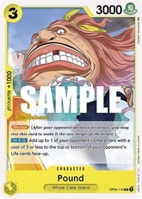 Pound - Kingdoms of Intrigue Pre-Release Cards - One Piece Card Game card