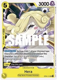 Hera - Kingdoms of Intrigue Pre-Release Cards - One Piece Card Game card
