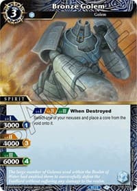 Bronze Golem - Starter Deck 06: Bodies of Steel - Battle Spirits Saga card