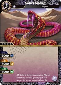 Saber Snake - Aquatic Invaders - Battle Spirits Saga card