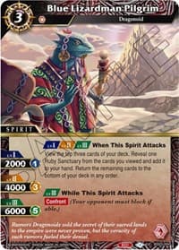 Blue Lizardman Pilgrim - Aquatic Invaders - Battle Spirits Saga card