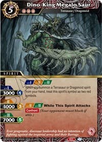 Dino-King Megalo Saur - Aquatic Invaders - Battle Spirits Saga card