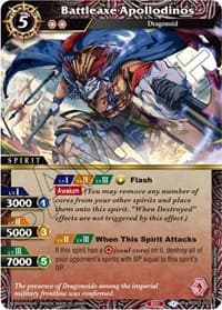 Battleaxe Apollodinos - Aquatic Invaders - Battle Spirits Saga card