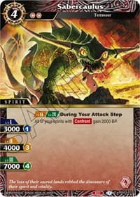 Sabercaulus - Aquatic Invaders - Battle Spirits Saga card