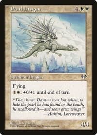 Pearl Dragon - Mirage - Magic: The Gathering card