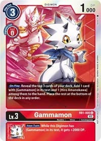 Gammamon - RB1-005 (Resurgence Booster Box Promotion Pack) - Resurgence Booster - Digimon Card Game card