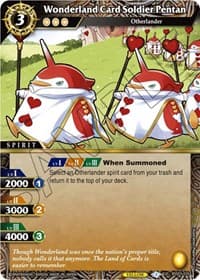 Wonderland Card Soldier Pentan - Aquatic Invaders - Battle Spirits Saga card