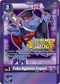 Fake Agumon Expert - BT5-072 (Judge Pack 4) - Battle of Omni - Digimon Card Game card