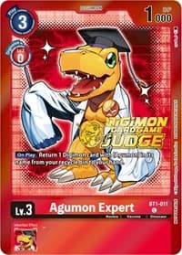 Agumon Expert - BT1-011 (Judge Pack 4) - Release Special Booster 1.0 - Digimon Card Game card