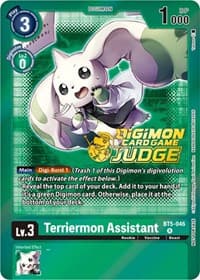 Terriermon Assistant - BT5-046 (Judge Pack 4) - Battle of Omni - Digimon Card Game card